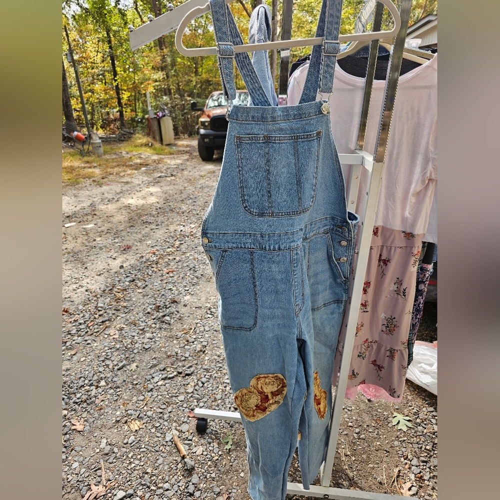 Old Navy Light Blue Denim Overalls